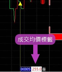 顯示成交均價標籤